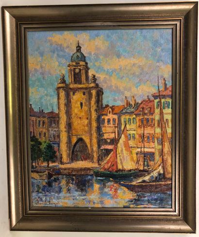 E. ROSENBERGER.

Entrée du port de La Rochelle.

Huile...