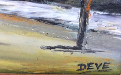 DEVE.

Le Suquet à Cannes.

Huile sur toile...