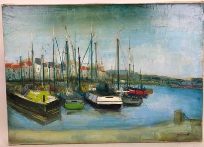 Jacques VOYET (1927-2010)

Boats in the port.

Oil...