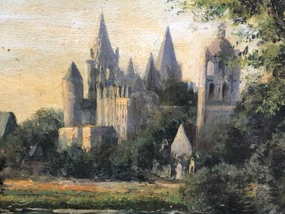 Edmond GAUTIER (XIXe).

Vue de Loches.

Huile...