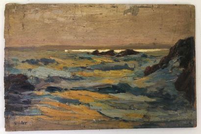 Henry Emile VOLLET (1861-1945).

Seashore,...