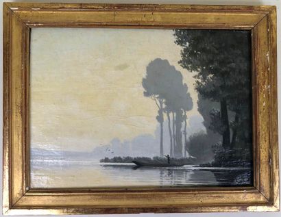 Mr HORY (XX).

Passage of ducks.

Oil on...