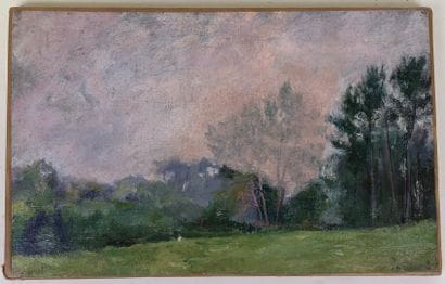 French school 19th-20th century.

Countryside.

Oil...