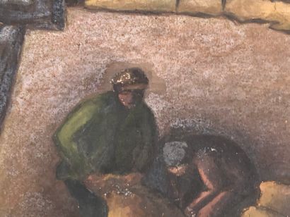 École de l'Est XXe.

Sur les quais.

Huile...