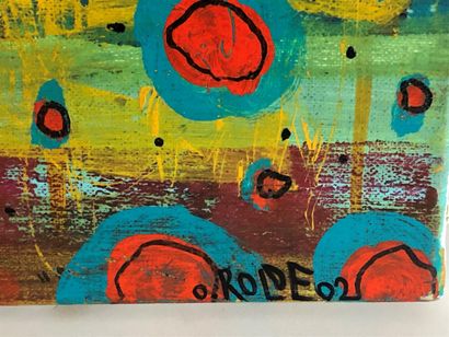 Olivia ROLDE (1976-). 

Untitled.

Acrylic...