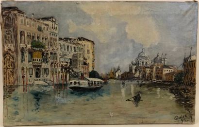 GUISE (XXe).

Vue de Venise.

Huile sur toile...