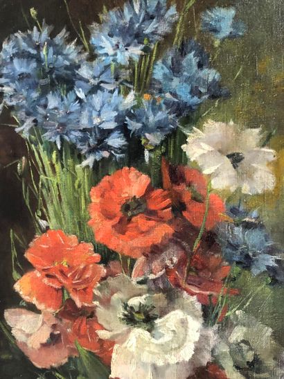 E. ALEXANDRE (XIXe-XXe).

Jetée de fleurs...