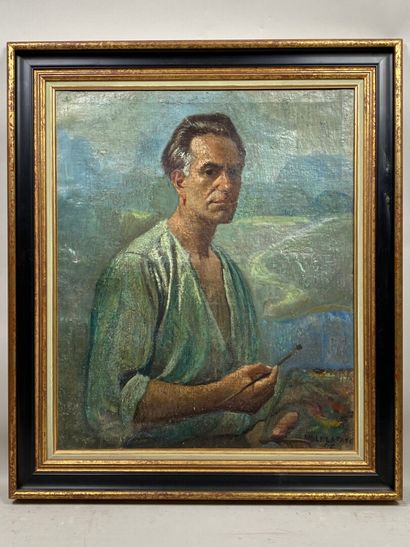 Émile LAFAYE (20th).

Self-portrait of the...