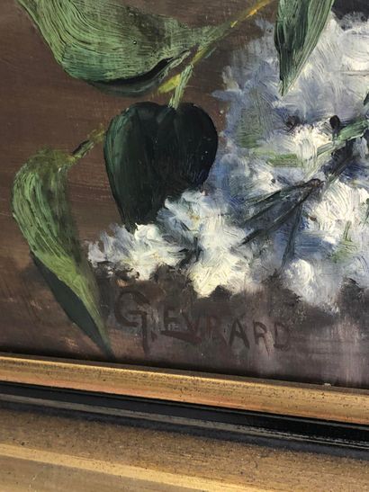 G. EVRARD (XXe).

Nature morte au lilas.

Huile...