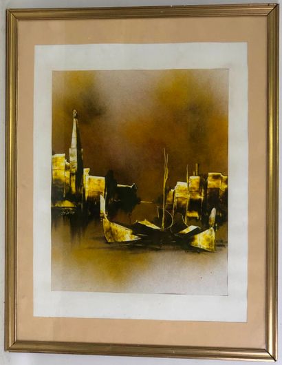 French school of the 20th century.

Venice.

Ink...