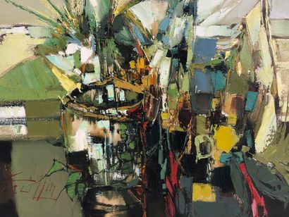FAULLIN.

Composition, lyrical abstraction.

Acrylic...