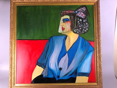Nathalie ROUX (1963-). Camille.

Oil on canvas...