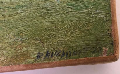 French school 19th-20th century.

Countryside.

Oil...