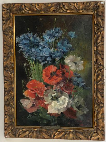 E. ALEXANDRE (XIXe-XXe).

Jetée de fleurs...