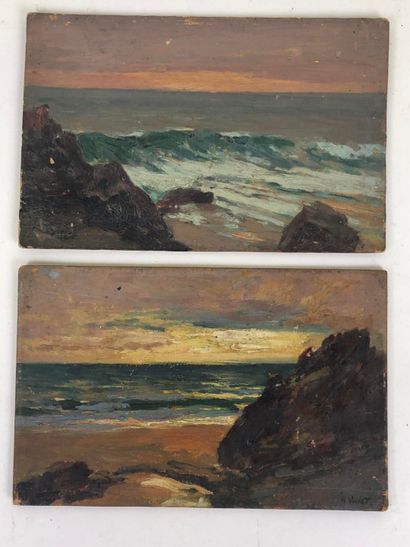 Henry Emile VOLLET (1861-1945).

Brittany,...
