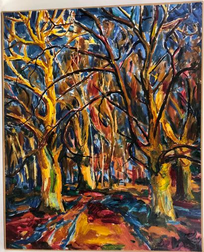 Aimé VALLAT (1912-1993).

Autumn colors.

Oil...