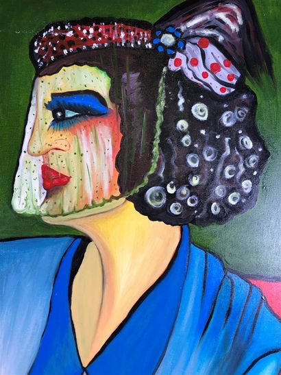 Nathalie ROUX (1963-). Camille.

Oil on canvas...