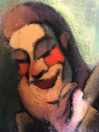 André FAU (1896-1982).

Portrait of a clown.

Oil...
