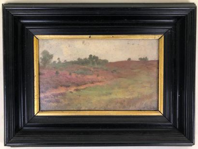 French school. 19th century.

Countryside.

Oil...