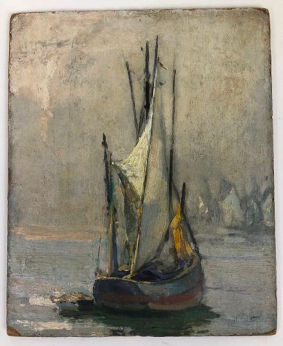 Henry Emile VOLLET (1861-1945).

Tuna boat...