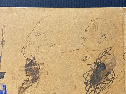 Pablo PICASSO (1881-1973).

Étude de plusieurs...