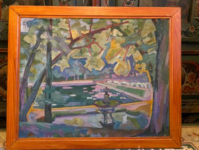 Georges Henri TRIBOUT (1884-1962).

Paysage...