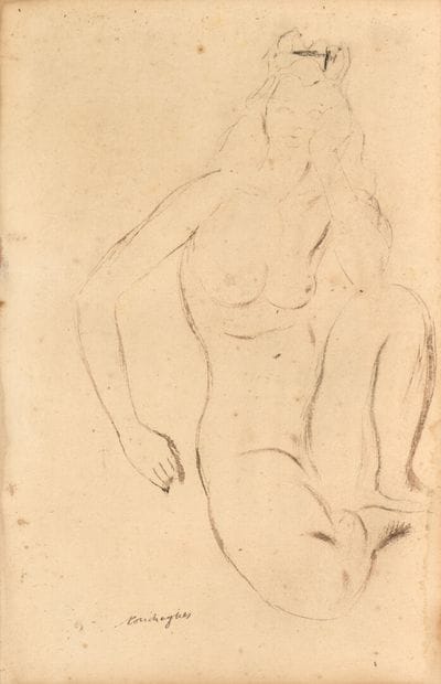 Louis TOUCHAGUES (1893-1974).

Modèle assis.

Dessin...