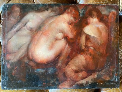 Grigory GLUCKMANN (1898-1973).

Baigneuses.

Huile...