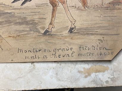 École française fin XIXe, début XXe.

Caricature...