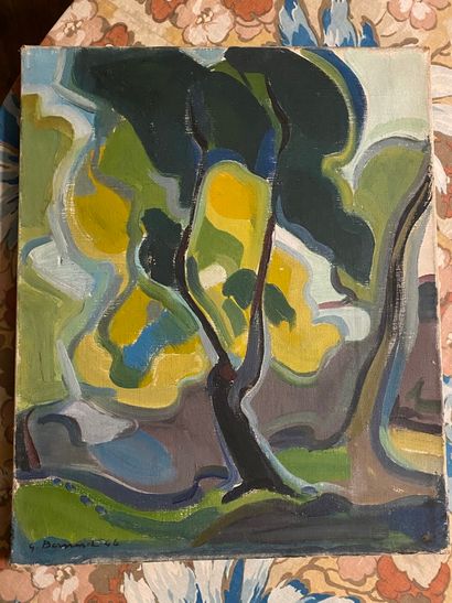 Georges BERNARD (XXe).

L'arbre, 1946.

Huile...