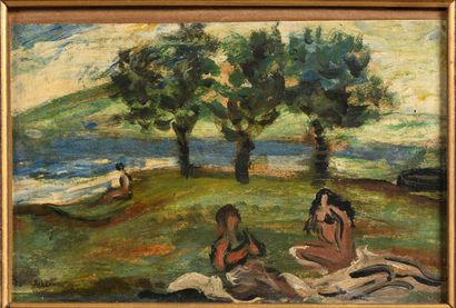Paul ACKERMAN (1908-1981).

Les Baigneuses.

Huile...