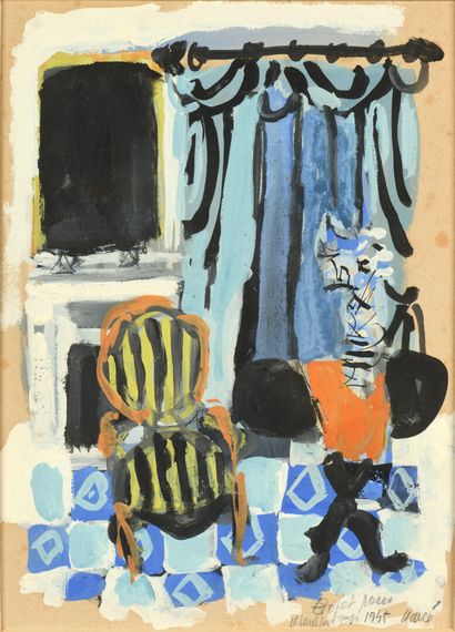 Antoni CLAVÉ (1913-2005).

Projet pour illustration,...