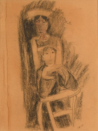 Pierre TAL-COAT (1905-1985).

La Belle Sensuelle.

Dessin...