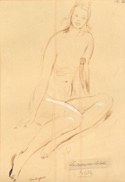 Louis TOUCHAGUES (1893-1974).

Colette.

Lavis...