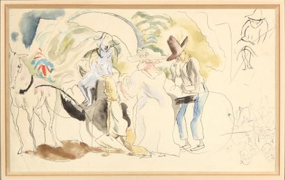 Jules PASCIN (1885-1930).

Promenade en carriole,...