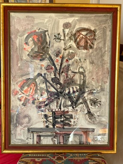 Paul AIZPIRI (1919-2016).

Bouquet de fleurs.

Dessin...