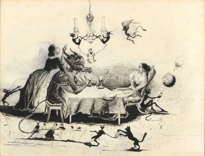 CASALLY (XXe).

Partie de cartes avec le...