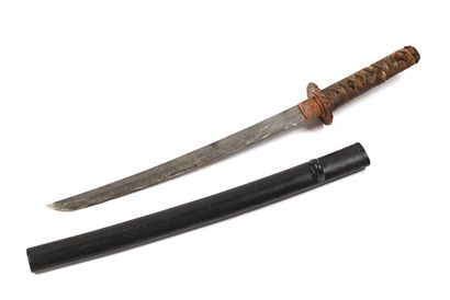 JAPON, XIXe.

Sabre Wakisashi à poignée en...