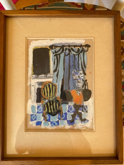 Antoni CLAVÉ (1913-2005).

Projet pour illustration,...