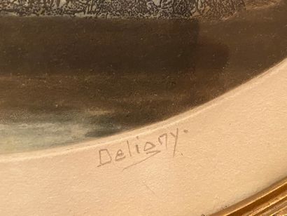 DELIGNY (XIXe-XXe).

Les Élégantes.

Eau-forte...