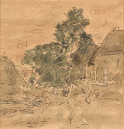 Attribué à Eugène BOUDIN (1824-1898).

Groupe...