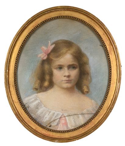 BOSSIÈRE (XIX-XXe).

Portrait de jeune fille.

Pastel...
