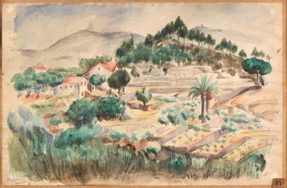 Dagmar MOUAT dite DAGOUSSIA (1881-1943).

Paysage...