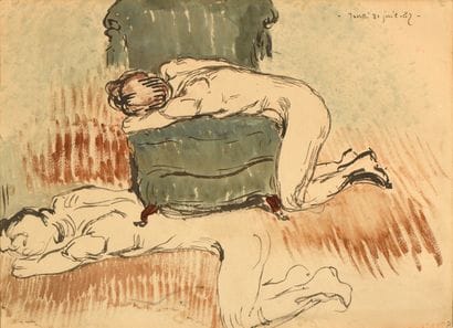 Attribué à Georges LEMMEN (1865-1916).

Études...