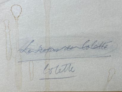 Louis TOUCHAGUES (1893-1974).

Colette.

Lavis...