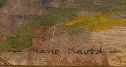 Mano DAVID (XXe).

Le Pont de Saint Cloud.

Huile...