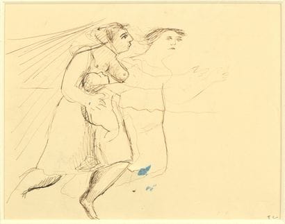 Pierre TAL-COAT (1905-1985).

Étude de femme...