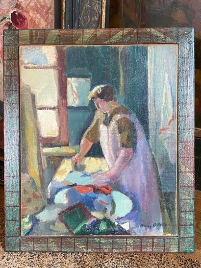 Henry OTTMANN (1877-1927).

La Repasseuse.

Huile...