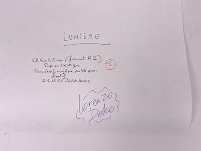 Lorenzo DEKO.

Lumière.

Technique mixte...