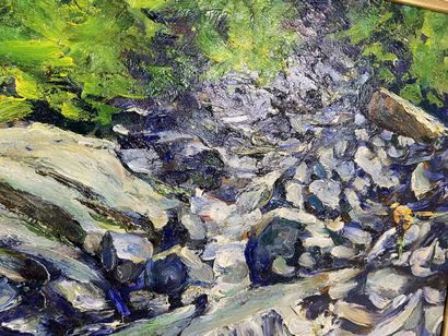 Enrico VEGETTI (1863-1951).

The trout catchers.

Oil...
